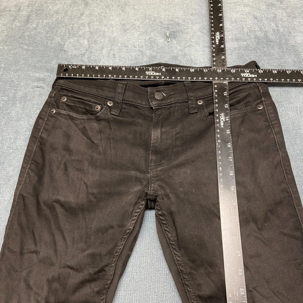 Hollister Jeans Mens 30x30 Black Denim Low Rise Streetwear Grunge Skinny Leg